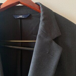 Brooks Brothers 346 Stretch Solid Grey Wool Blazer Sport Coat‎ Suit Jacket 41R